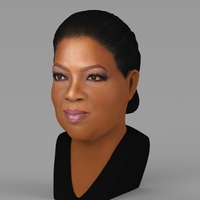 Oprah Winfrey bust ready for full color 3D printing - Thumbnail 2