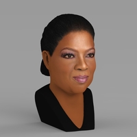 Oprah Winfrey bust ready for full color 3D printing - Thumbnail 6