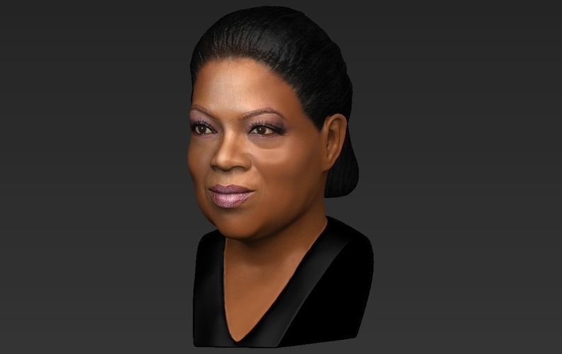 Oprah Winfrey bust ready for full color 3D printing 3D Print 230888