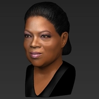 Oprah Winfrey bust ready for full color 3D printing - Thumbnail 10