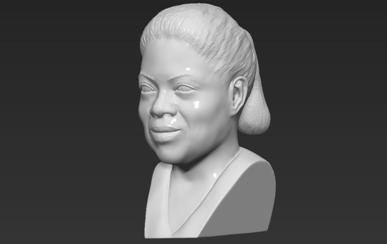 Oprah Winfrey bust ready for full color 3D printing 3D Print 230892