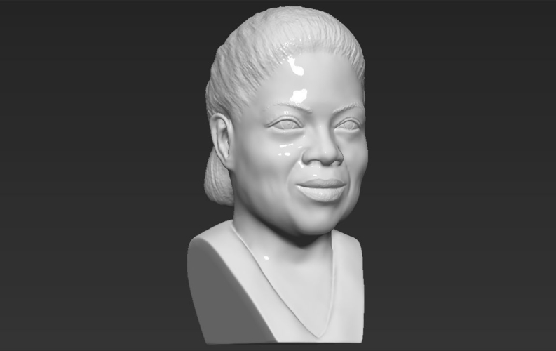Oprah Winfrey bust ready for full color 3D printing 3D Print 230895