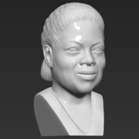 Oprah Winfrey bust ready for full color 3D printing - Thumbnail 17