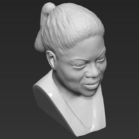 Oprah Winfrey bust ready for full color 3D printing - Thumbnail 18