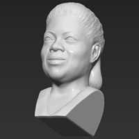 Oprah Winfrey bust ready for full color 3D printing - Thumbnail 21
