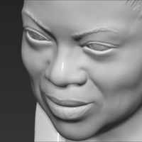 Oprah Winfrey bust ready for full color 3D printing - Thumbnail 22