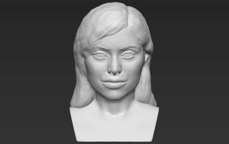 Kylie Jenner bust 3D printing ready stl obj