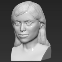 Kylie Jenner bust 3D printing ready stl obj - Thumbnail 2