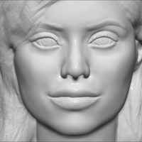 Kylie Jenner bust 3D printing ready stl obj - Thumbnail 4