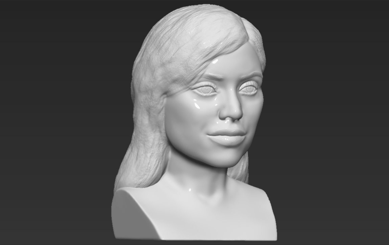 Kylie Jenner bust 3D printing ready stl obj 3D Print 230927