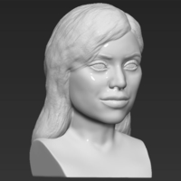 Kylie Jenner bust 3D printing ready stl obj - Thumbnail 8