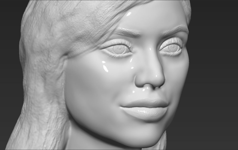 Kylie Jenner bust 3D printing ready stl obj 3D Print 230928