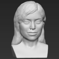 Kylie Jenner bust 3D printing ready stl obj - Thumbnail 10