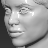 Kylie Jenner bust 3D printing ready stl obj - Thumbnail 11