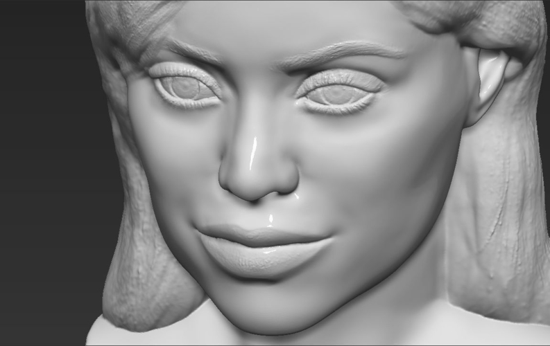 Kylie Jenner bust 3D printing ready stl obj 3D Print 230931