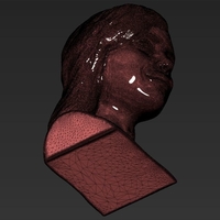 Kylie Jenner bust 3D printing ready stl obj - Thumbnail 14