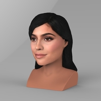 Kylie Jenner bust ready for full color 3D printing - Thumbnail 4
