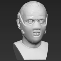 Hannibal Lecter bust 3D printing ready stl obj - Thumbnail 2