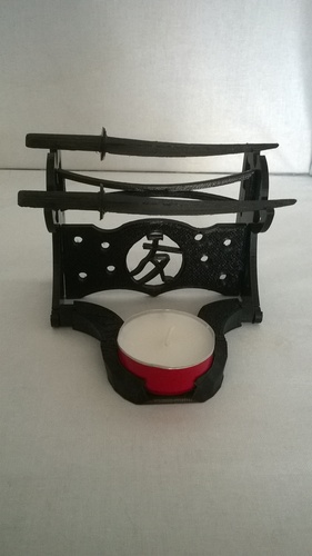 Photophore samouraï amitie  3D Print 23096