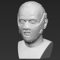 Hannibal Lecter bust 3D printing ready stl obj - Thumbnail 3