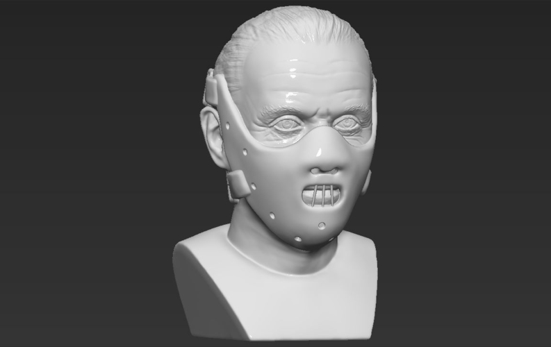 Hannibal Lecter bust 3D printing ready stl obj 3D Print 230964