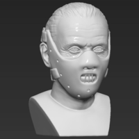 Hannibal Lecter bust 3D printing ready stl obj - Thumbnail 7