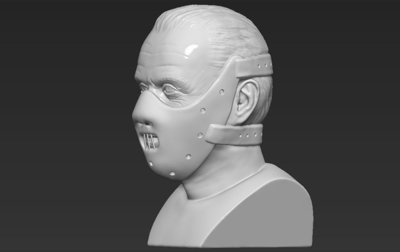 Hannibal Lecter bust 3D printing ready stl obj 3D Print 230966