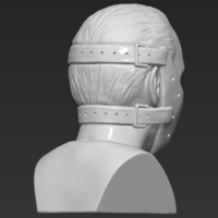 Hannibal Lecter bust 3D printing ready stl obj - Thumbnail 11
