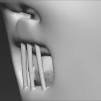 Hannibal Lecter bust 3D printing ready stl obj - Thumbnail 13