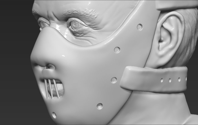 Hannibal Lecter bust 3D printing ready stl obj 3D Print 230971
