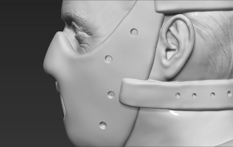 Hannibal Lecter bust 3D printing ready stl obj 3D Print 230972
