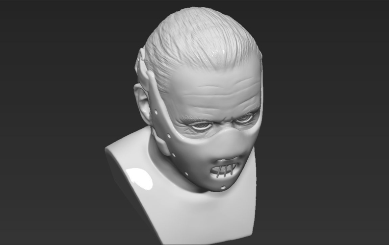 Hannibal Lecter bust 3D printing ready stl obj 3D Print 230977