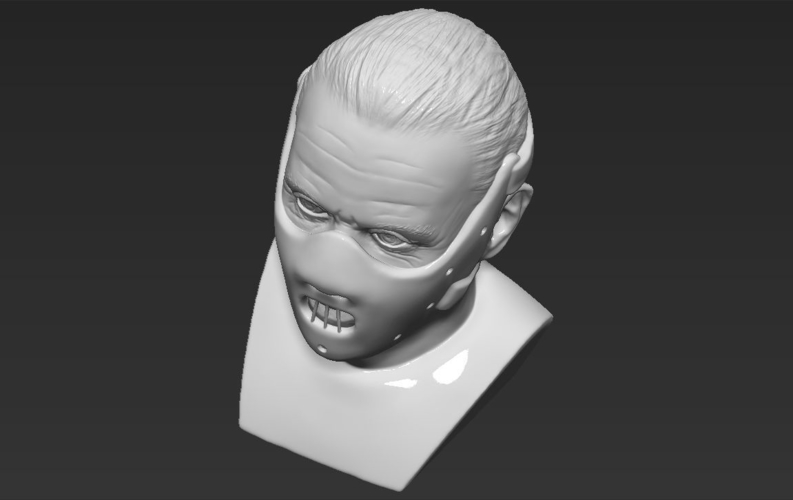 Hannibal Lecter bust 3D printing ready stl obj 3D Print 230979