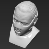 Hannibal Lecter bust 3D printing ready stl obj - Thumbnail 22