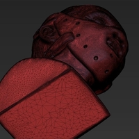 Hannibal Lecter bust 3D printing ready stl obj - Thumbnail 24