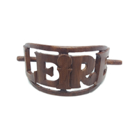 LEIRE Personalized Oval Hair Stick Barrete 54x30mm - Thumbnail 3