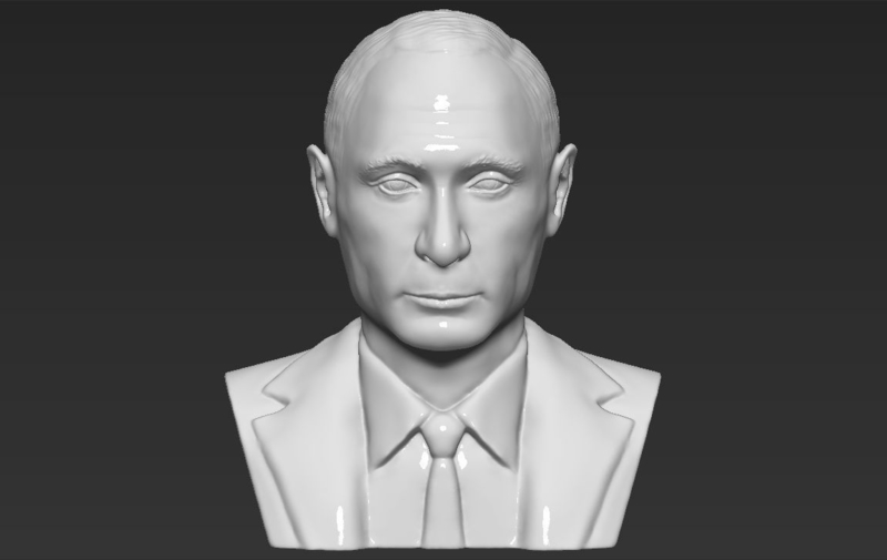 Vladimir Putin bust 3D printing ready stl obj