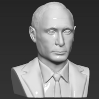 Vladimir Putin bust 3D printing ready stl obj - Thumbnail 2