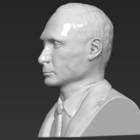 Vladimir Putin bust 3D printing ready stl obj - Thumbnail 5