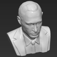 Vladimir Putin bust 3D printing ready stl obj - Thumbnail 9