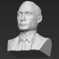 Vladimir Putin bust 3D printing ready stl obj - Thumbnail 10