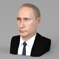 Vladimir Putin bust ready for full color 3D printing - Thumbnail 2