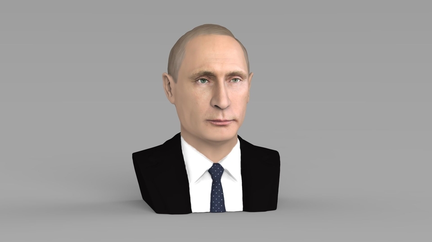 Vladimir Putin bust ready for full color 3D printing 3D Print 231004