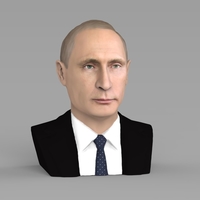 Vladimir Putin bust ready for full color 3D printing - Thumbnail 3