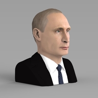 Vladimir Putin bust ready for full color 3D printing - Thumbnail 6