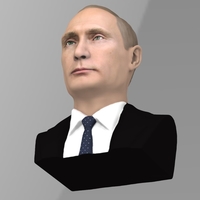 Vladimir Putin bust ready for full color 3D printing - Thumbnail 10