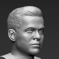Captain Kirk Chris Pine Star Trek bust 3D printing ready stl obj - Thumbnail 5