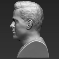Captain Kirk Chris Pine Star Trek bust 3D printing ready stl obj - Thumbnail 8