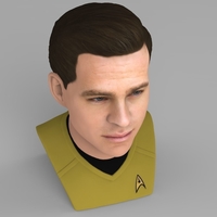 Captain Kirk Chris Pine Star Trek bust full color 3D printing - Thumbnail 5