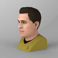 Captain Kirk Chris Pine Star Trek bust full color 3D printing - Thumbnail 7